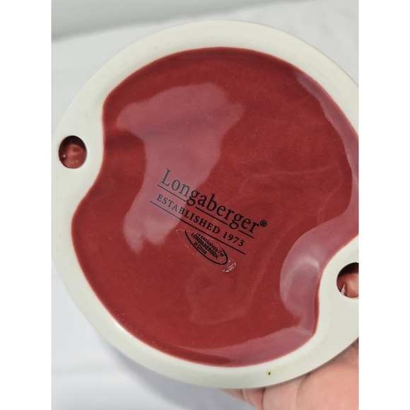 Longaberger Basket Woven Traditions Paprika Pedestal Pillar Candle Holder - Picture 3 of 5